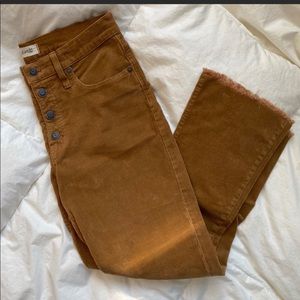 MADEWELL Cali Demi Boot Corduroy Jeans